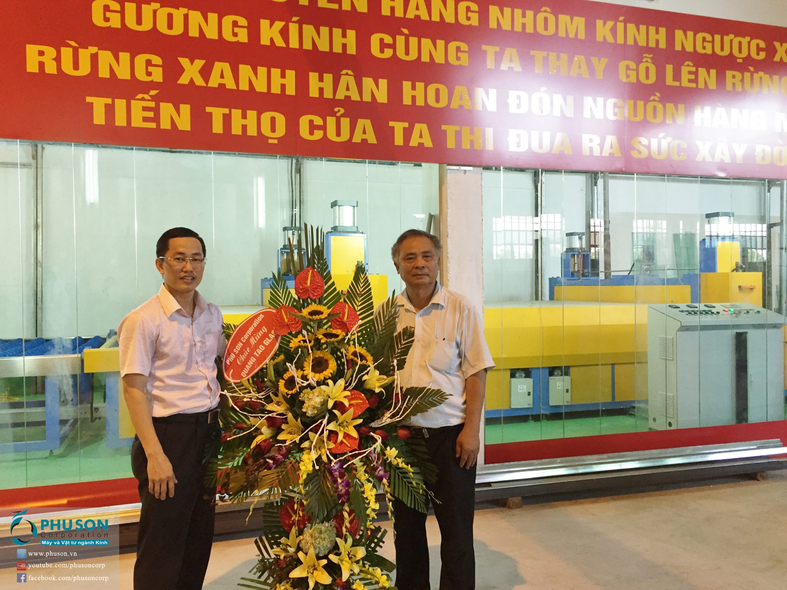 Congratulations to QUANG TAO GLASS – Tien Tho Company for the Opening Ceremony of Automatic Safety Laminated Glass factory