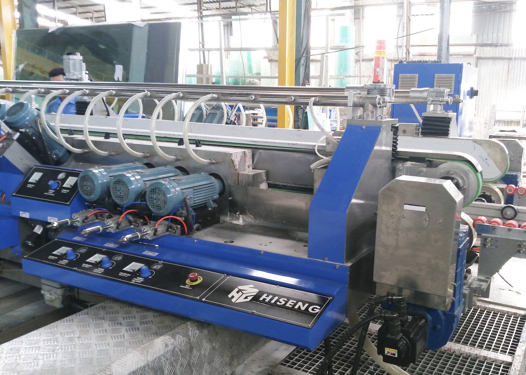 Finished installation and technology transfer for HISENG glass double edging machine at HAI NAM GLASS factory