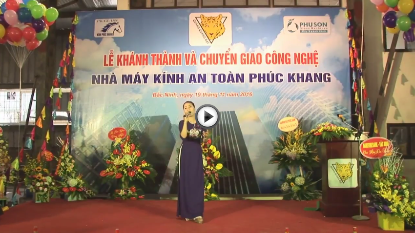 Technology transferring ceremony of PHUC KHANG GLASS factory