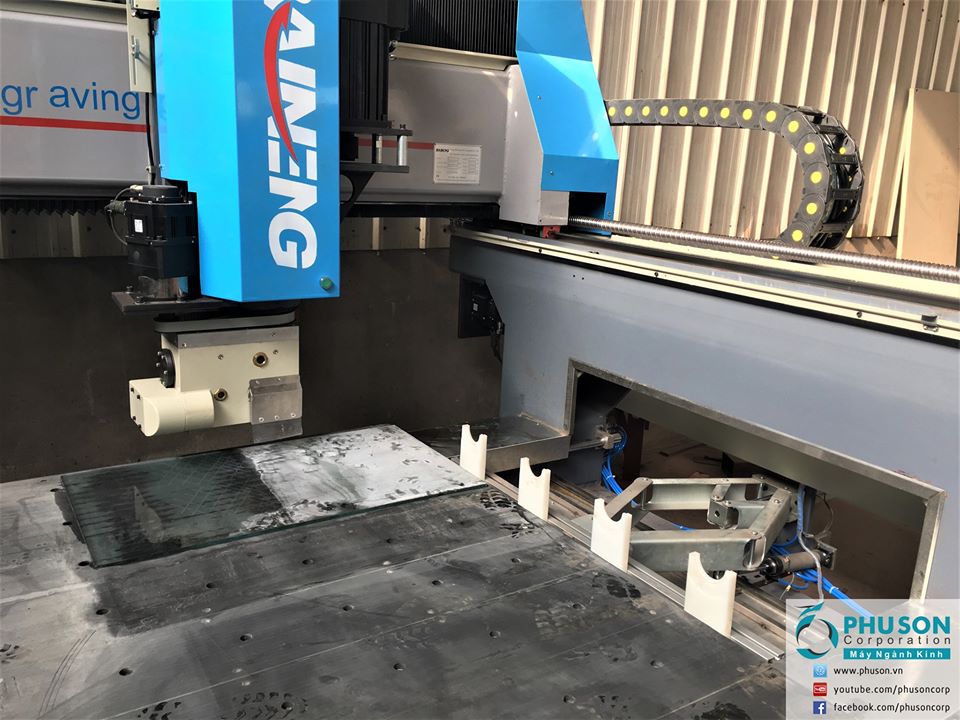 BAINENG 4-axis CNC center polishing polisher on the surface