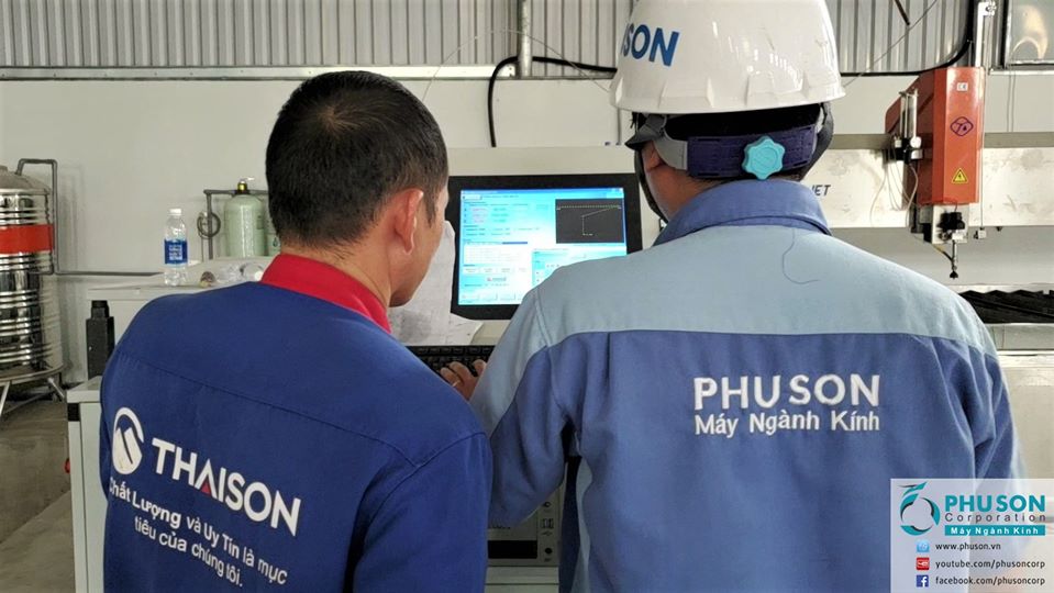 PHU SON Corporation HCM completed the installation and training of technology transfer at TA SON TECHNOLOGY GLASS factory
