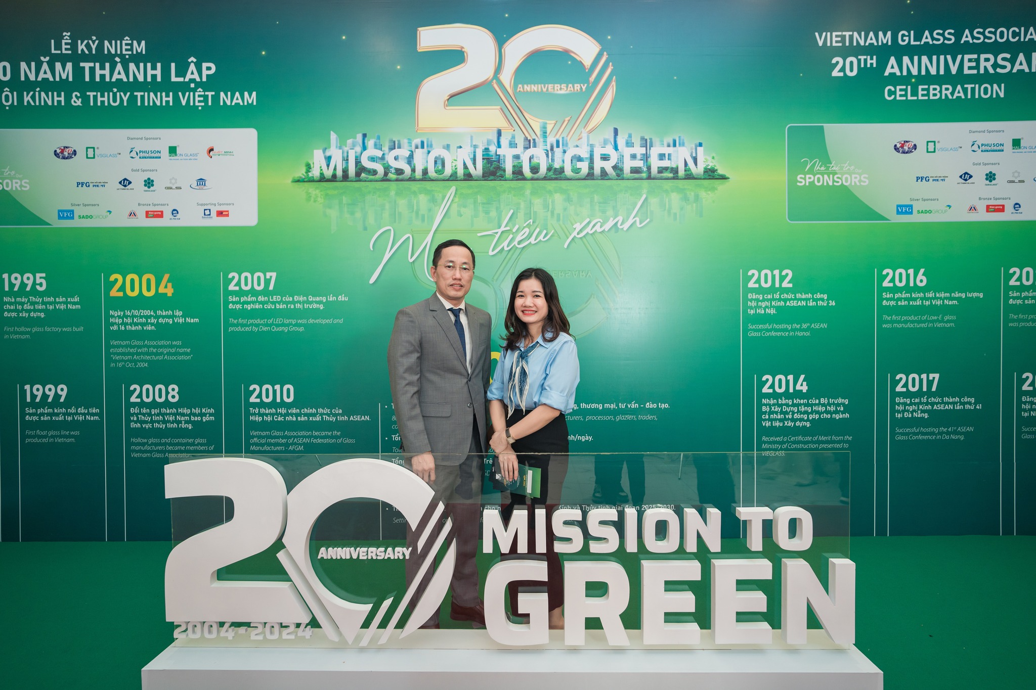 Vietnam Glass Association (VIEGLASS) solemnly held the 20th Anniversary Celebration with the theme “MISSION TO GREEN”